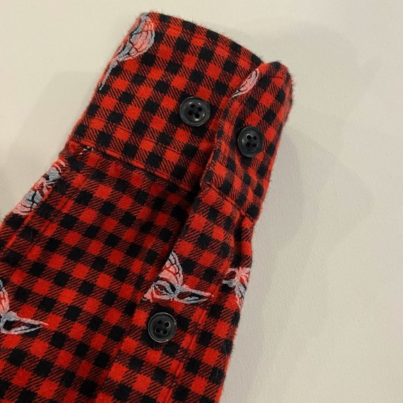 Uniqlo Special Edition Star Wars Red Plaid Shirt US M - Picture 4 of 7